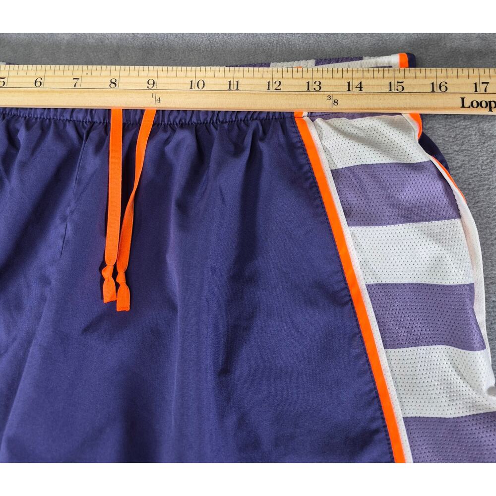 Nike Womens Dri-FIT Running Shorts Purple Orange Trim Size L Athletic - Picture 5 of 9